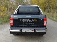 Защита задняя (уголки) 76,1/42,4 мм Toyota Hilux 2012